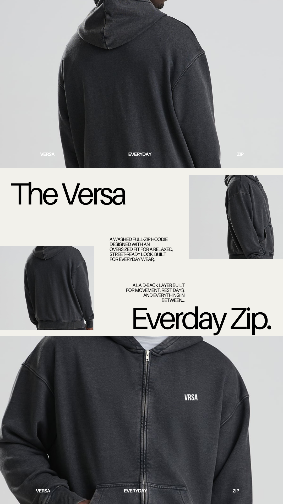 Versa Everyday Washed Zip